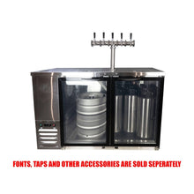 Load image into Gallery viewer, Super Deluxe 2-Door Kegerator - Commercial Grade Beer Dispenser
