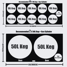 Load image into Gallery viewer, Super Deluxe 2-Door Kegerator - Commercial Grade Beer Dispenser
