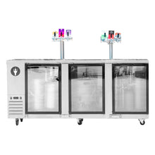 Load image into Gallery viewer, 3-Door Super Deluxe Commercial Grade Kegerator - Premium Draft Beer Dispenser
