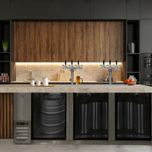 Load image into Gallery viewer, 3-Door Super Deluxe Commercial Grade Kegerator - Premium Draft Beer Dispenser
