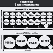 Load image into Gallery viewer, 3-Door Super Deluxe Commercial Grade Kegerator - Premium Draft Beer Dispenser
