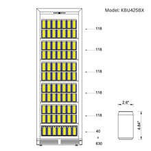 Load image into Gallery viewer, 1800mm Height Upright Wine &amp; Beverage Refrigerator Combo With Low-E Glass
