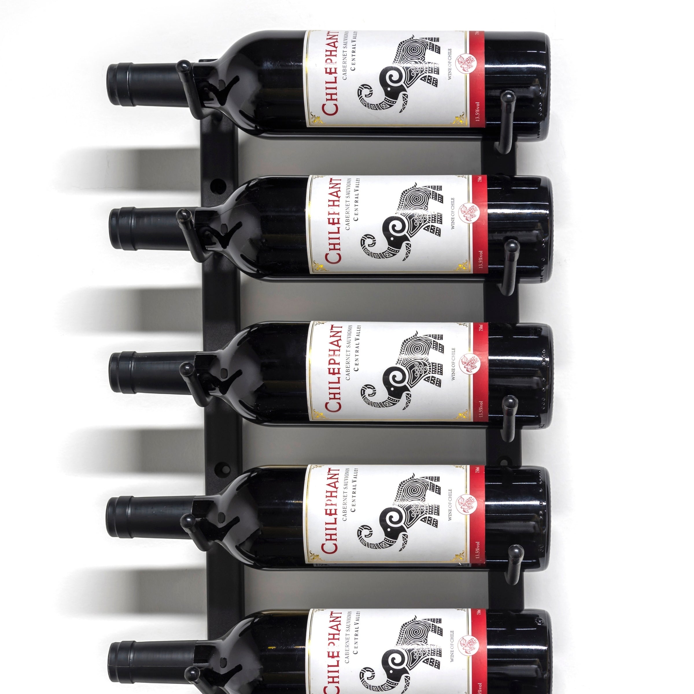 C-Type Label Display Wall Mounted Metal Wine Racks