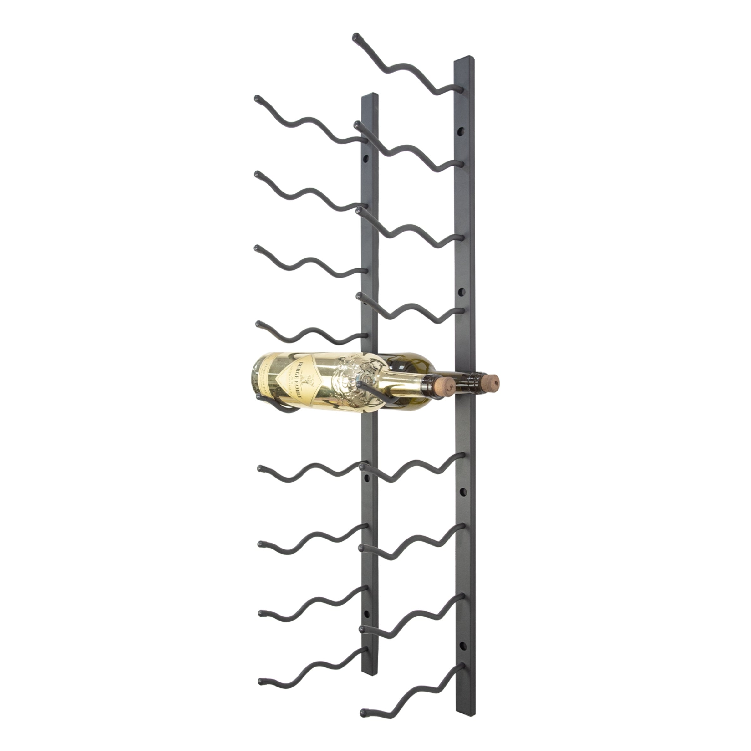 C-Type Label Display Wall Mounted Metal Wine Racks
