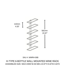 Load image into Gallery viewer, Wall Mounted Metal Wine Racks H-Type
