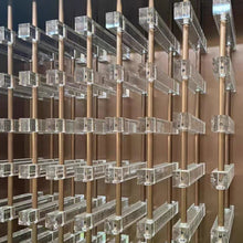 Load image into Gallery viewer, Elegant Acrylic and Metal Wine Racks with LED Lighting
