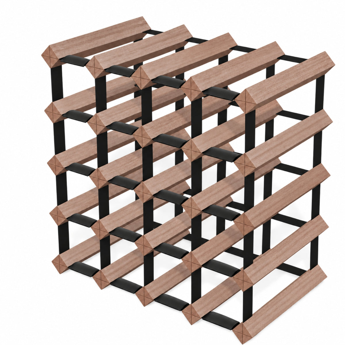 20 Bottle Timber Wine Rack | 4x4 Configuration