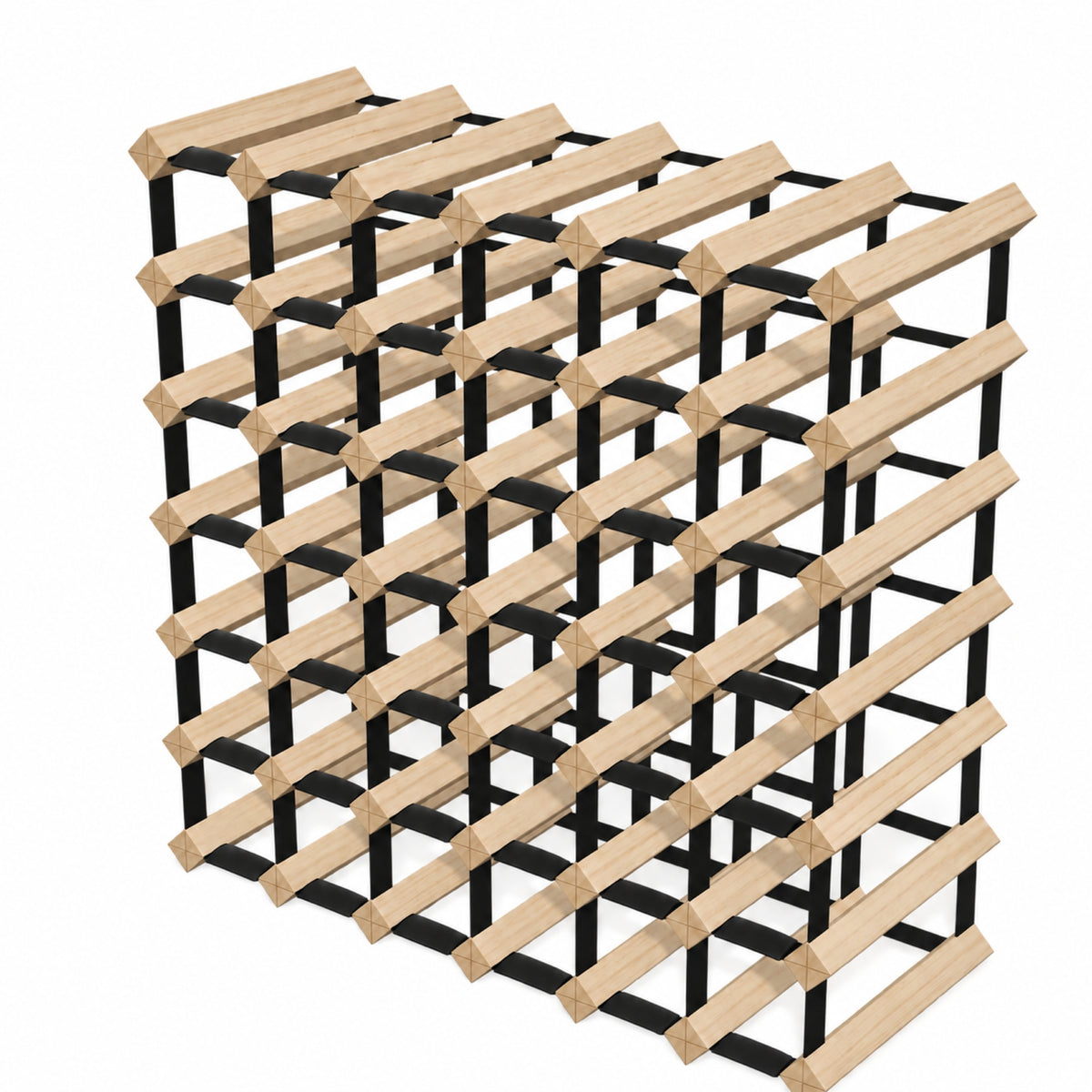 42 Bottle Timber Wine Rack | 6x6 Configuration