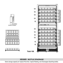 Load image into Gallery viewer, KB308D wine storage
