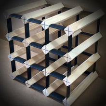 Load image into Gallery viewer, 12 Bottle Timber Wine Rack | 3x3 Configuration
