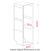 Interior Cabinet Dimensions in mm