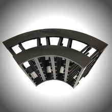 Load image into Gallery viewer, 4 Column 24 Bottle Curved Corner Wine Cube
