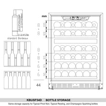 Load image into Gallery viewer, Under Counter Glass Door Dual Zone Wine Fridge | Triple Glassdoor With Two Low-E
