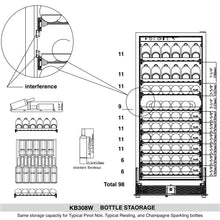 Load image into Gallery viewer, Wine Cooler and Beer Refrigerator Upright Combo | KB308BW2
