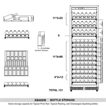 Load image into Gallery viewer, Upright Large Wine &amp; Beverage Refrigerator Combo
