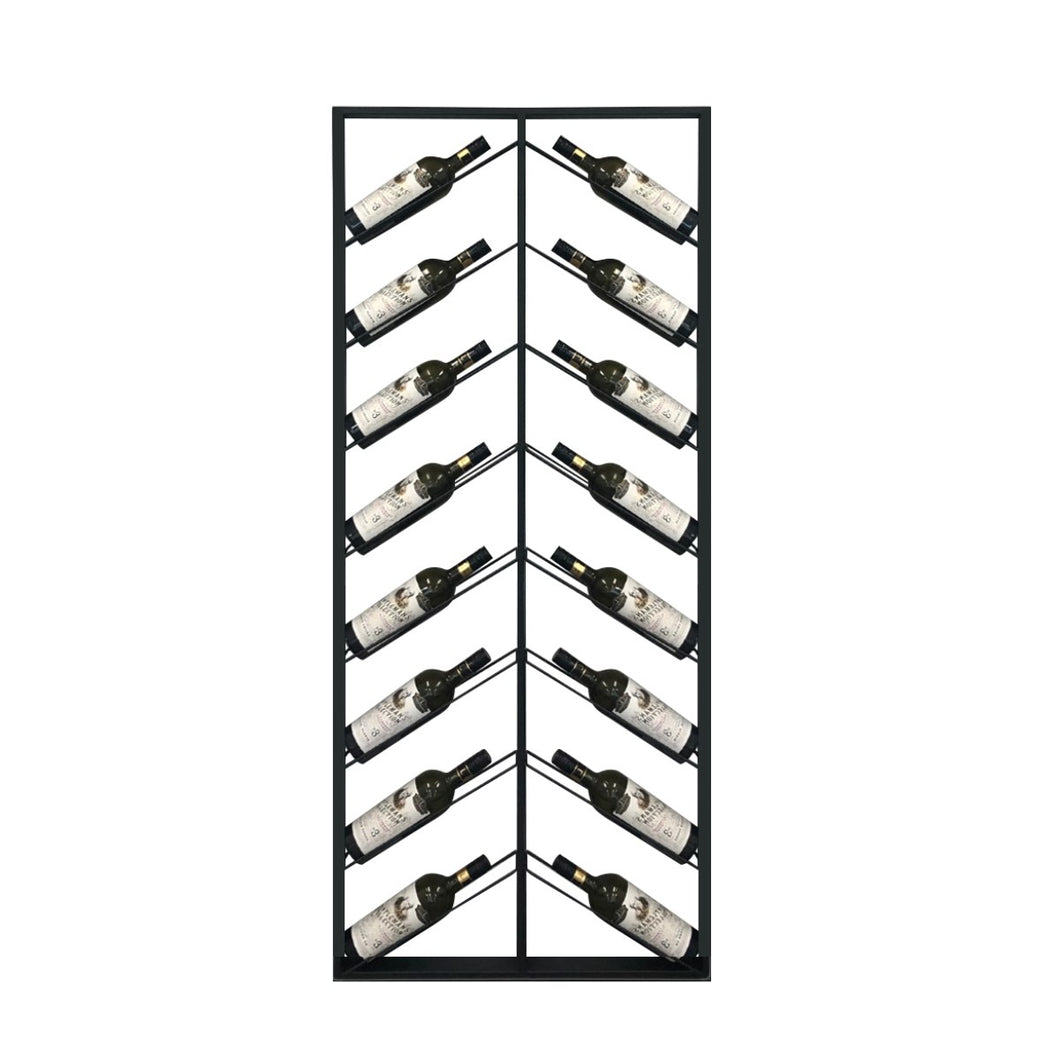 Chevron Iron Wine Rack 700W 1600H