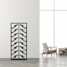 Load image into Gallery viewer, Chevron Iron Wine Rack 700W 1600H
