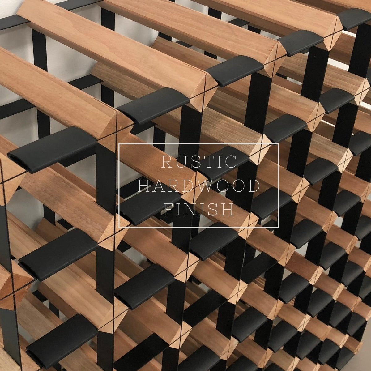 Sloped Timber Wine Rack