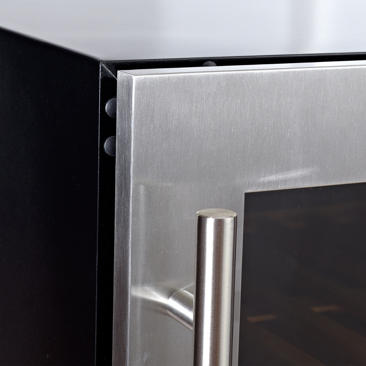 820mm Height Under Counter Glass Door Dual Zone Wine Fridge