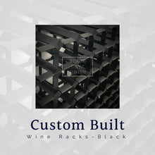 Load image into Gallery viewer, Custom Built Wine Rack Black Onyx Finish
