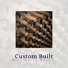 Load image into Gallery viewer, Custom Built Wine Rack | Rustic Hardwood Finish
