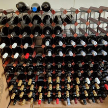 Load image into Gallery viewer, Custom Built Wine Rack | Dark Mahogany Finish | Pre-Assembled
