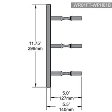 Load image into Gallery viewer, Wall Mounted Metal Rail Wine Racks | 1-Bottle Depth
