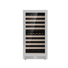 Load image into Gallery viewer, 1200mm Height Upright LOW-E Glass Door Dual Zone Wine Fridge
