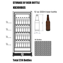 Load image into Gallery viewer, Wine Cooler and Beer Refrigerator Upright Combo | KB308BW2
