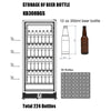 KB308BGS kingsbottle beverage cooler storage capacity of 12 oz beer bottles 