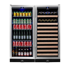 Load image into Gallery viewer, WINE &amp; BEER COOLER REFRIGERATOR UPRIGHT COMBO | KB308COMBO
