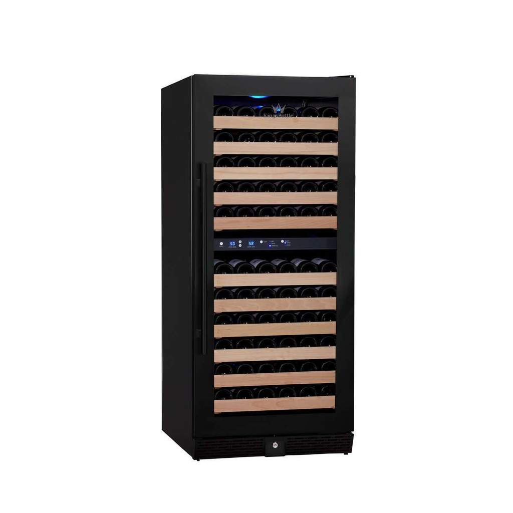 308 Litre Glass Door Upright Dual Zone Wine Fridge