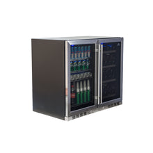 Load image into Gallery viewer, 985mm Wide Under Bench Beer and Wine Fridge Combo
