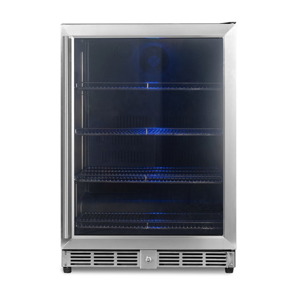 152 Litre Under Bench Glass Door Beer Fridge