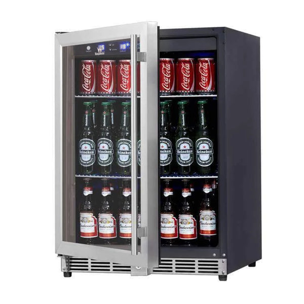 152 Litre Under Bench Glass Door Beer Fridge