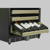 152 Litre Under Counter Glass Door Dual Zone Wine Fridge