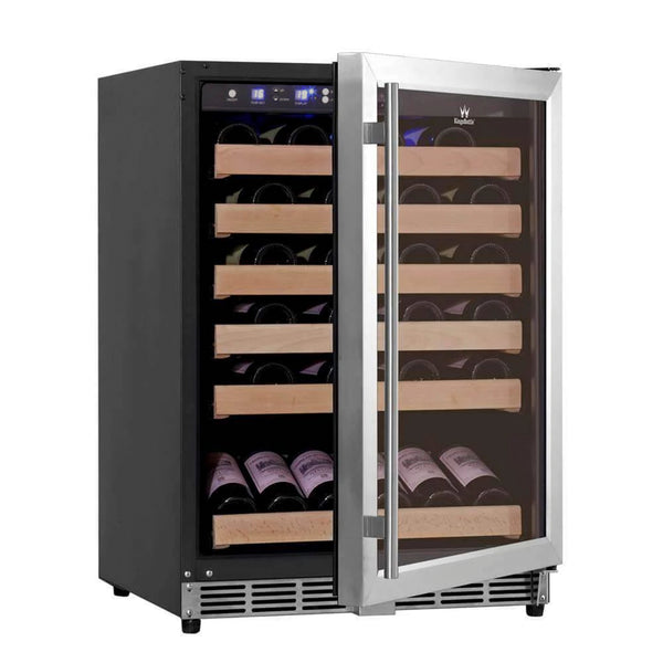 152 Litre Under Bench Glass Door Wine Fridge