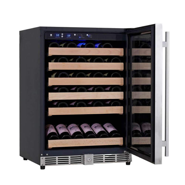 152 Litre Under Bench Glass Door Wine Fridge