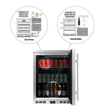 Load image into Gallery viewer, Solid Door Alfresco Beer Fridge With Stainless Steel Exterior and Interior
