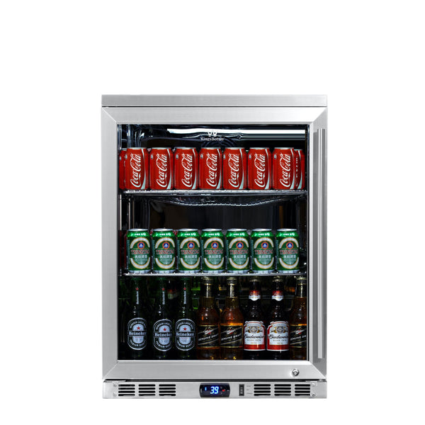 Heating Glass Door Under Bench Beverage Fridge