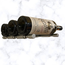 Load image into Gallery viewer, Wall Mounted Wine Peg Set | 3-Bottle Label-Forward Display
