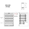152 Litre Under Bench Glass Door Beer Fridge