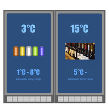 Load image into Gallery viewer, Wine Cooler and Beer Refrigerator Upright Combo | KB308BW2
