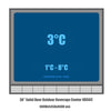 temperature adjustable range KB56SS beverage bar fridge