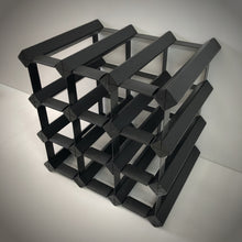 Load image into Gallery viewer, WRT012B Black Onyx Finish 12 Bottle Wine Rack_1
