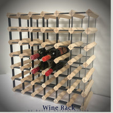 Load image into Gallery viewer, 42 Bottle Timber Wine Rack | 6x6 Configuration
