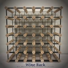 Load image into Gallery viewer, 42 Bottle Timber Wine Rack | 6x6 Configuration
