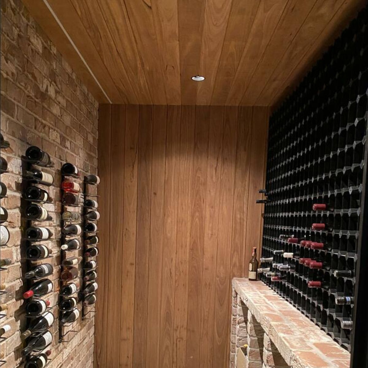 Wine rack dark wood hotsell